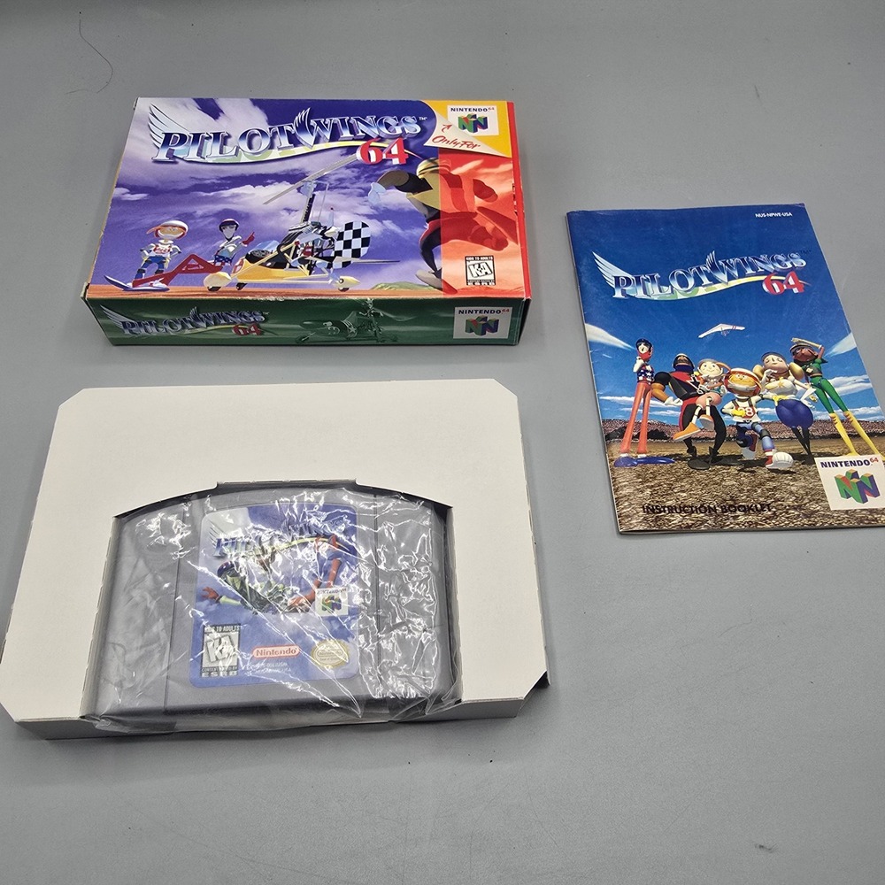 Pilotwings 64 Nintendo 64 N64 Game CIB Complete with Box and Manual NUS-NPWE-USA